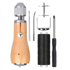 Professional Leather Sail Canvas DIY Sewing Awl Repair Tool Kit Accessories