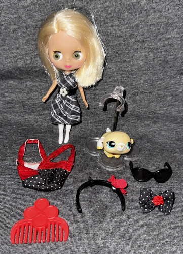 Littlest Pet Shop LPS Blythe fibbie e fiocchi B2 #1618 mouse - Foto 1 di 3