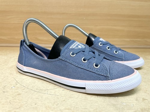 Converse Women’s Shoes All Star Ballet Lace Blue & Pink Size Uk 5 Flats - Picture 6 of 19
