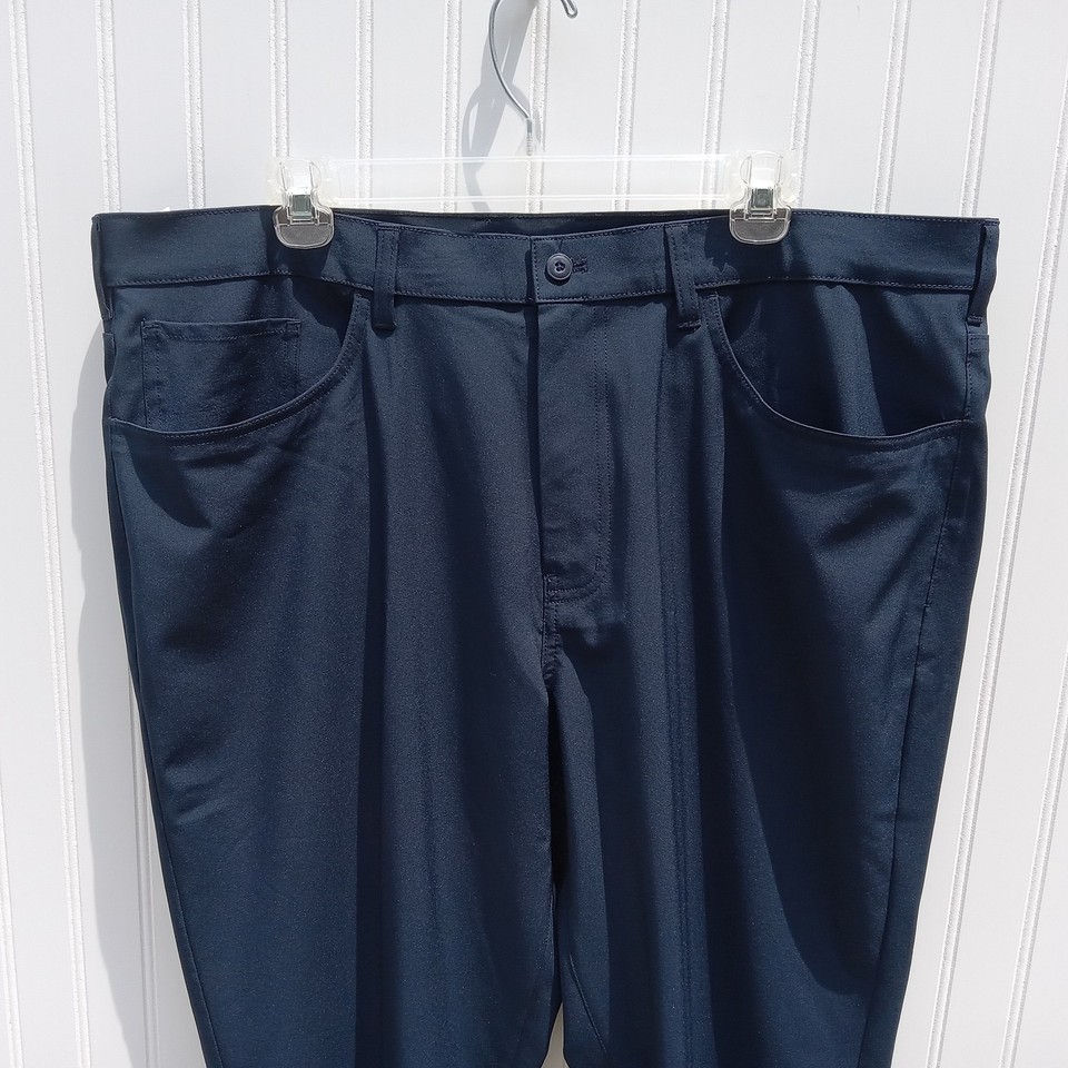 Ben hogan pants mens 40 x 30 performance dress golf navy blue slacks