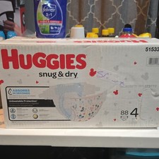 Huggies Snug  Dry Diapers Size 4 Unisex Multicolor 88 Count