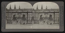Prague Czechoslovakia 1927 Hradcany Square Government Building Royal Castle
