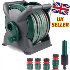 Hozelock 2-in-1 Compact Hose Reel 25M – Wall Mounted or Portable Garden Hose Ree