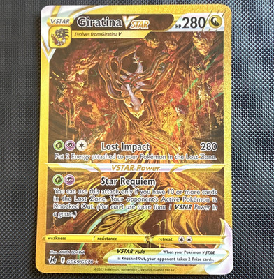 The Pokémon Company Giratina VSTAR Secret GG69/GG70 Crown Zenith Holo