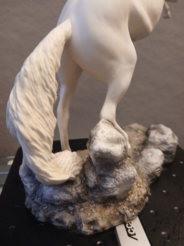 Franklin Mint Pamela Du Boulay Silver Stallion Porcelain Sculpture - Picture 11 of 20