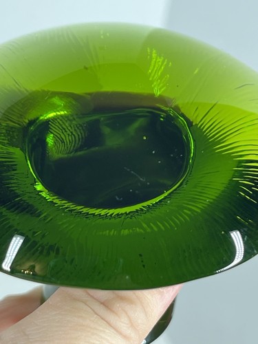 Viking Glass Epic Mushroom 3.5 Inch Large Avocado Green #6942 - Picture 13 of 19