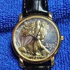 Vintage 1943 Walking Liberty Half Dollar Coin Watch - Collectors Guild - Quartz