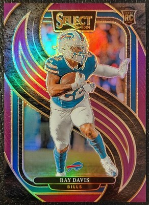 2024 Panini Select Premier Level Ray Davis RC Rookie #189 Purple Prizm /75