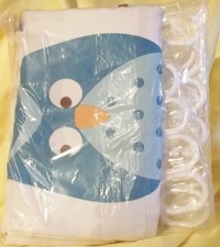 Owl Shower Curtain Set with Hooks Waterproof Bathroom Decor fabric fun