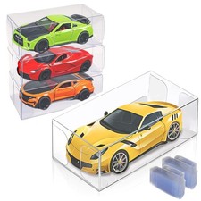 100 Pcs 1/64 Scale Display Case for Hot Wheels, Matchbox Cars Storage Case Cl...