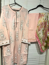 New Almirah Pakistani Shalwar Kameez Stitched Lawn Large to XL 3 Piece