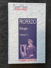 I grandi classici latini e greci -Properzio - Elegie volume 2