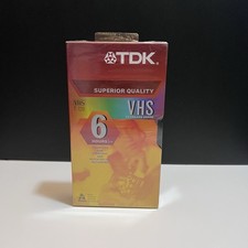TDK Premium Quality HS T-120 6 Hours VHS 1 Tape New Sealed