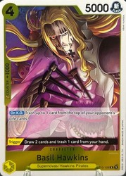 Basil Hawkins OP10-109 Rare Foil Royal Blood One Piece TCG