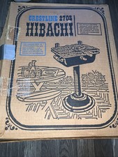 Vintage Crestline 2703 Hibachi Grill Newold In Original Box Tabletop Charcoal
