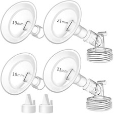 19mm and 21mm Oval Flanges Breast Shield with Spectra S2 S1 9 Plus Pump Parts...