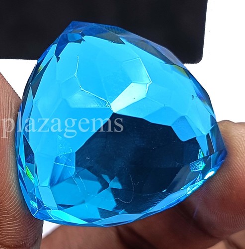 128.00 Ct Natural Sapphire | Trillion Cut | Certified Loose Gem 5ARB - Picture 8 of 12
