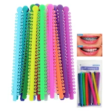 1000 Dental Orthodontic Ligature Ties Elastics Rubber Band Ligaduras Elastomeric