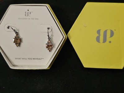 Ring Bomb Party Og Earrings RBP8518 ''Hello Lover'' Hematite/ Smokey Topaz