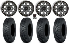 System 3 SB-7 14" Wheels Ti (4+3) 28" Tenacity XNR Tires Polaris Sportsman /
