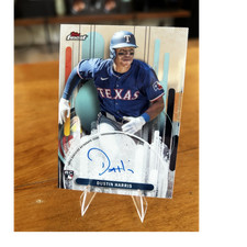 Topps 2025 Finest Dustin Harris Rookie Autograph FA-DH Texas Rangers