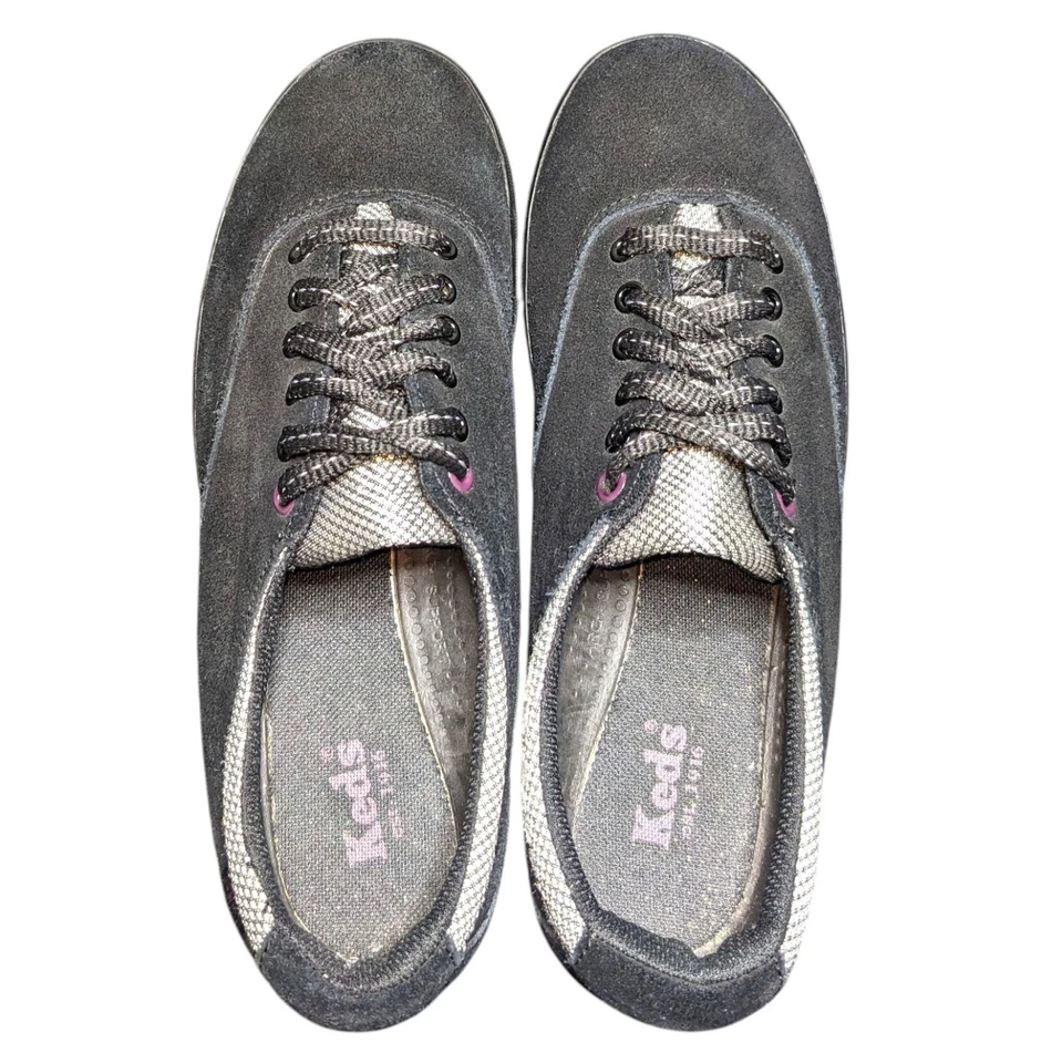 Keds | Zapatillas deportivas Center II negras de gamuza con cordones para mujer talla 8 Foto 4 de 4