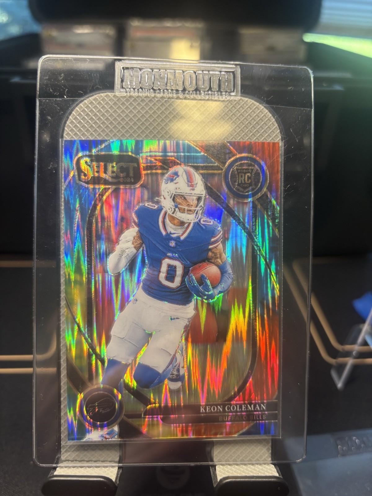 2024 Panini Select - Club Level Keon Coleman #280 Tie-Dye Prizm /25 (RC)