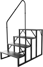 Scaletta per Piscina Gradini Acciaio Antiscivolo per Caravan, Scale Gradini Port