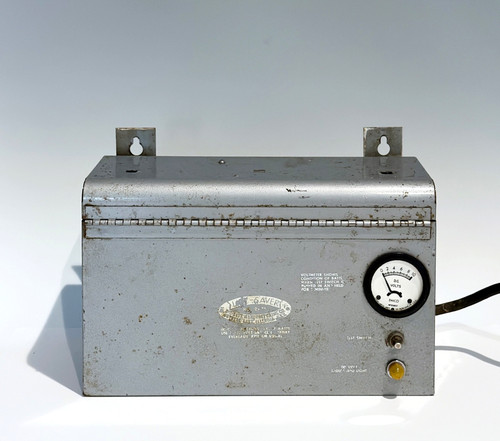 Antique Industrial Battery Saver Charger with EMICO DC Voltmeter - Rare Model