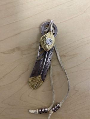 フェザー　ケンキクチ　トップ　ネックレス　アクセサリー KEN KIKUCHI ケンキクチ 先金 K18 フェザー ペンダントトップ