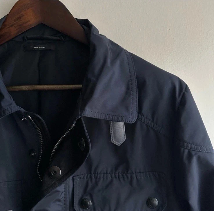 Chaqueta de campo de cuero de nailon Tom Ford Grail Moto precio de venta sugerido por el fabricante $3995 Foto 3 de 4