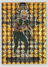 2024 Panini Mosaic Reactive Yellow Mosaic Prizm Jayden Reed #81 1dj9