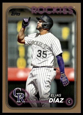 2024 Topps Elias Díaz #161 Gold Parallel #'d 1809/2024 Colorado Rockies