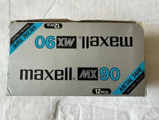 Maxell MX90 Cassettes: Pack Of 12 Tapes - New