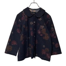 Comme des Garcons Wool Jacket Floral Pattern Round Collar S Used -Shipping from