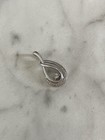 925 Silver Teardrops Pendant No Chain — photo 3