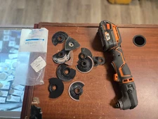 RIDGID TOOLS R8621VN SERIES E WITH OSCILLATING TOOL HEAD AND BATTERY