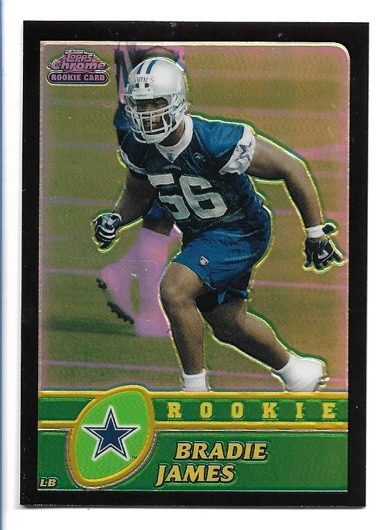 Bradie James 2003 Topps Chrome Black Refractor Rookie #268 #065/100 - Cowboys RC