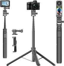70" Selfie Stick Tripod for Gopro Action Camera Phone Tripod