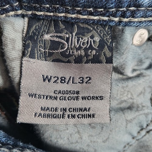 Silver Jeans Damen 28 (28x32) Blau Distressed Ripped Tuesday Straight Jeans - Bild 16 von 17