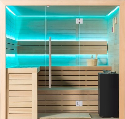 AWT Sauna B1612A , Hemlock, 220x200, 9kW Virta Bi-O
