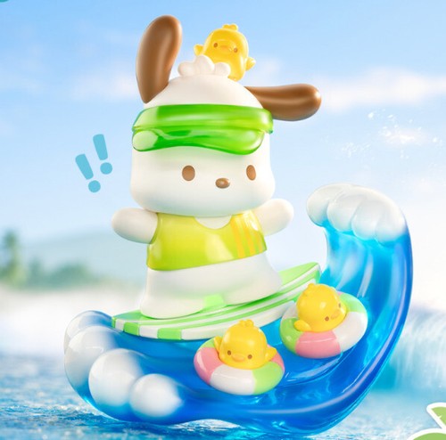 TOPTOY Sanrio Pochacco Holiday Beach Series Figura Regalo Juguete Caja Ciega Confirmada - Imagen 7 de 11