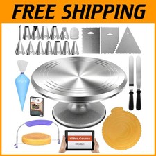 Ultimate Cake Decorating Tools with Rotating Turntable