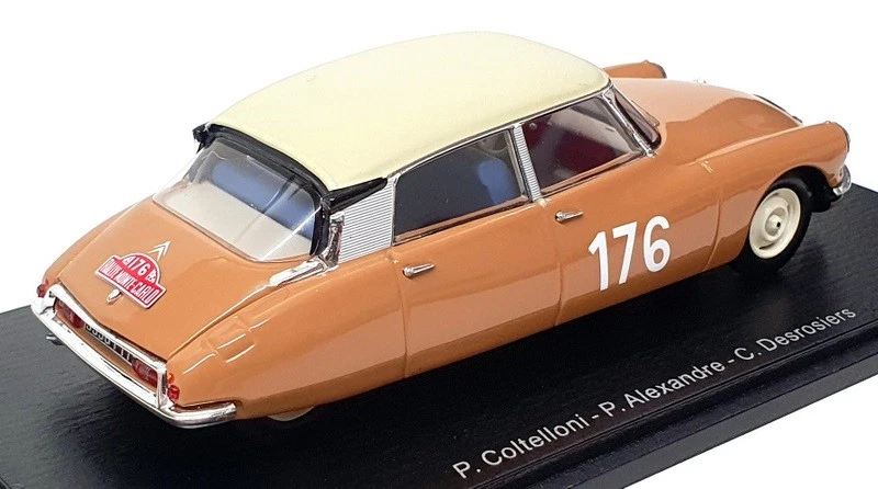 Spark escala 1/43 S5530 - Citroen ID19 #176 ganador Monte Carlo 1959 - marrón/crema Foto 2 de 4