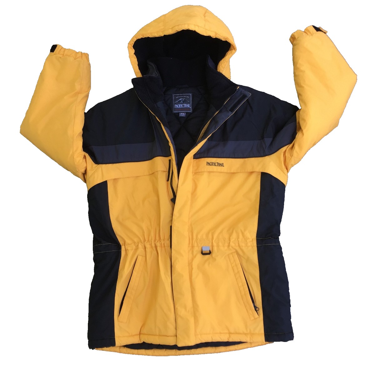 PACIFIC TRAIL Jacket Women XL (18-20) Hooded Winter Yellow Black