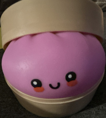 Pink Beige Foam Squeeze Ball Cute Design Stress Reliever Toy