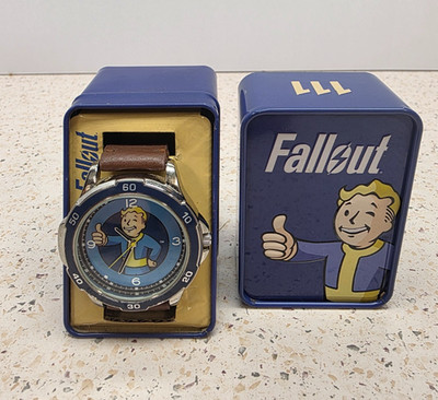 Fallout Wrist Watch Vault Boy 2018 Accutime Watch Corp Bethesda RARE