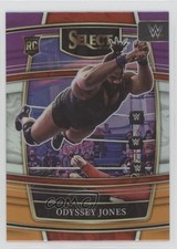 2022 Panini Select WWE Concourse Purple & Orange Prizm Odyssey Jones #64 0mm9