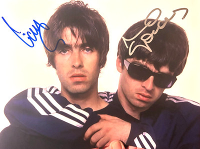 OASIS Signed x2 (Noel & Liam Gallagher) Autographs Original Authentic w/COA