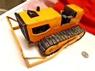 1970s-Pressed Steel- TONKA T-6 -Construction Bulldozer Orange Toy